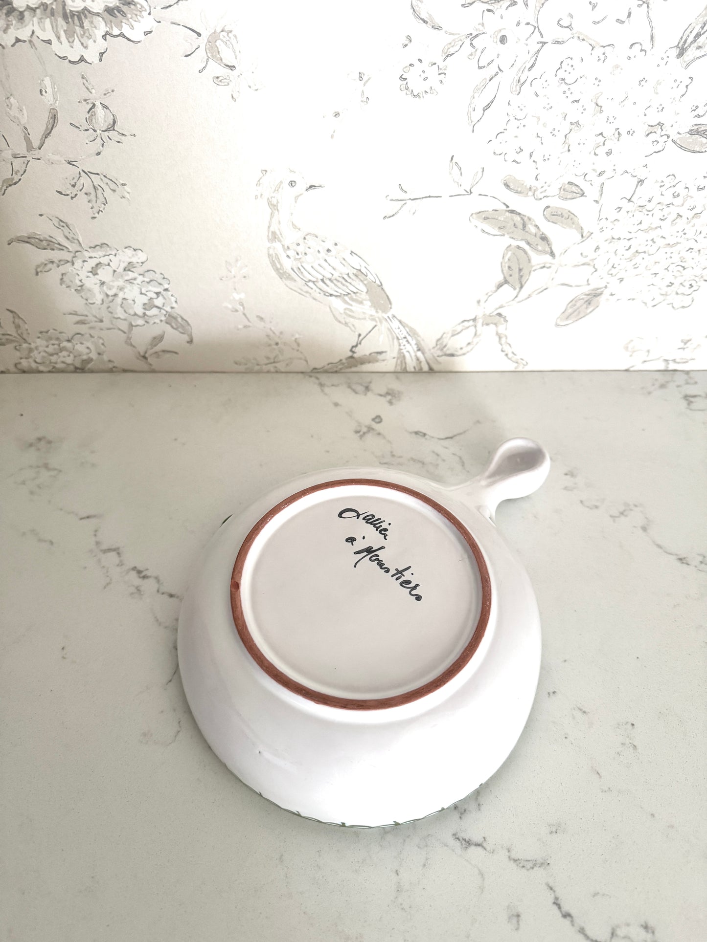 Vintage 20th c. Moustiers Serving Bowl
