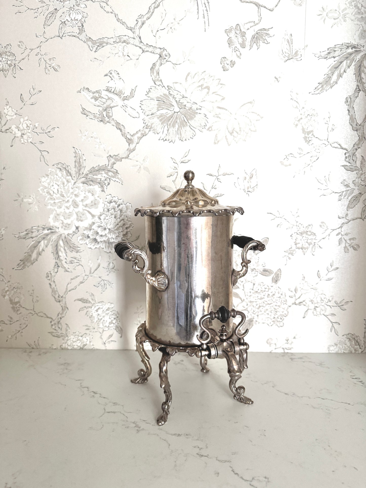 Antique 19th c. European Silverplate Coffee Server