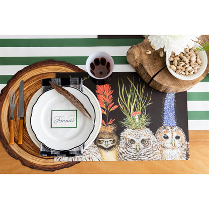 Paper Placemats - Cut Wood Slice (die-cut)