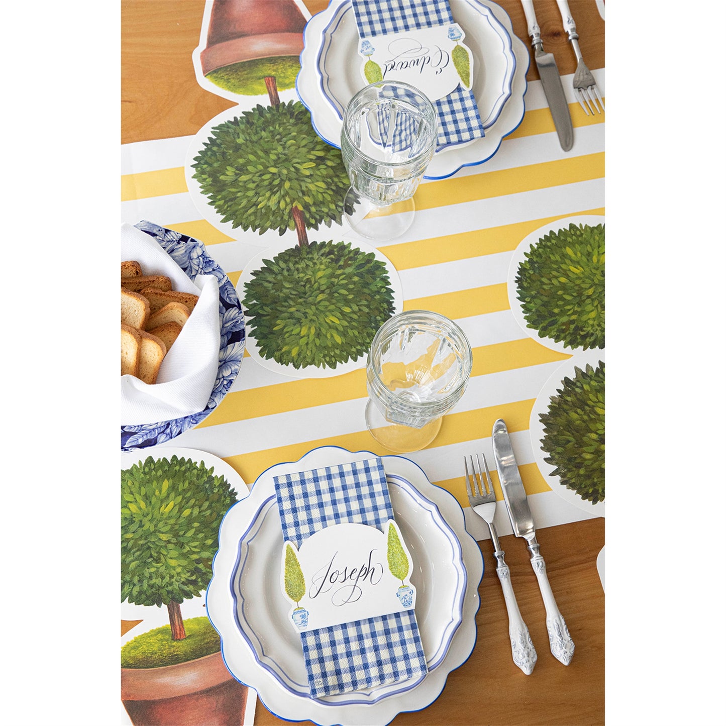 Paper Placemats - Topiary Pair (12 sheets)