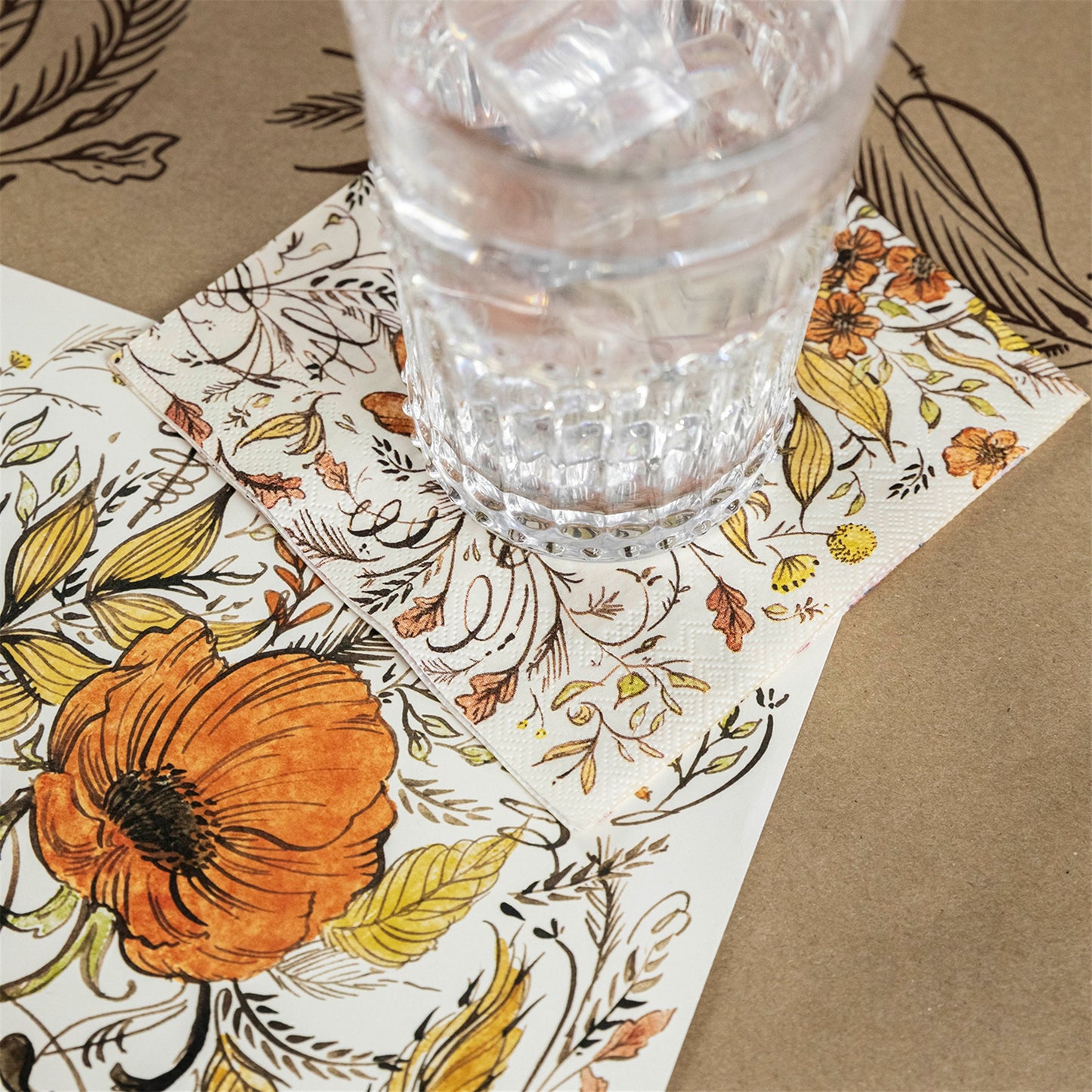Paper Cocktail Napkins - Autumn Arrangement