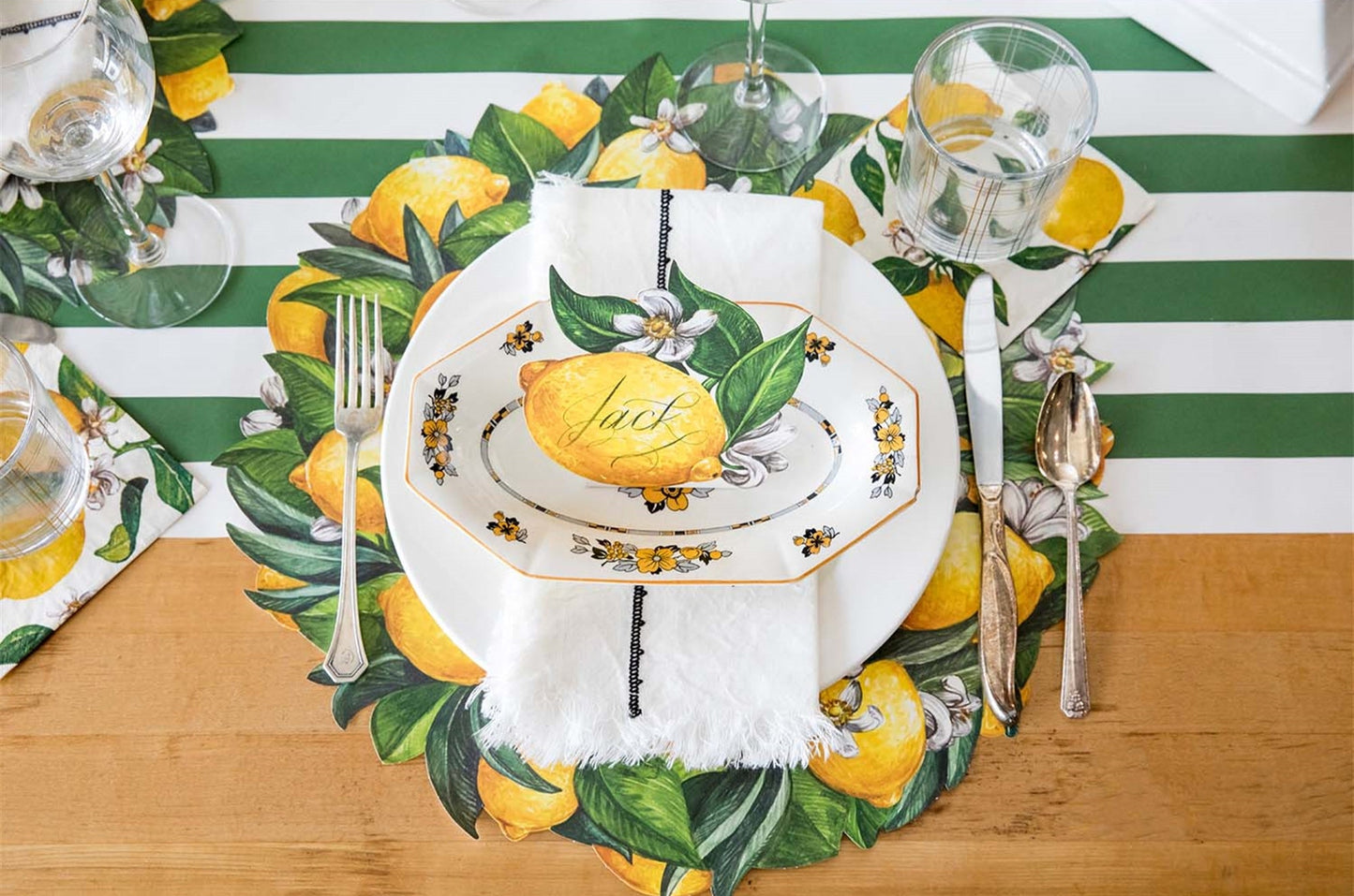 Paper Cocktail Napkins - Lemons