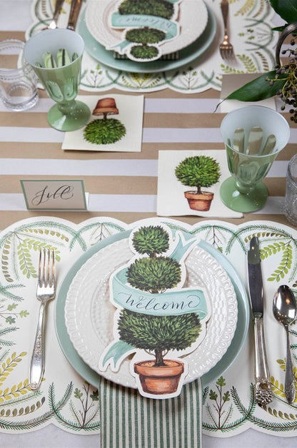 Paper Cocktail Napkins - Topiary