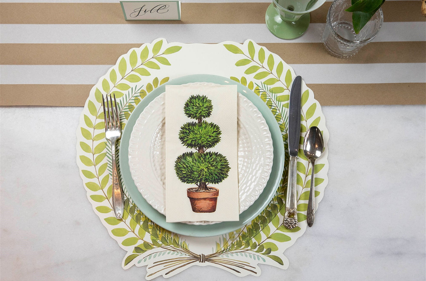 Paper Guest Napkins - Topiary