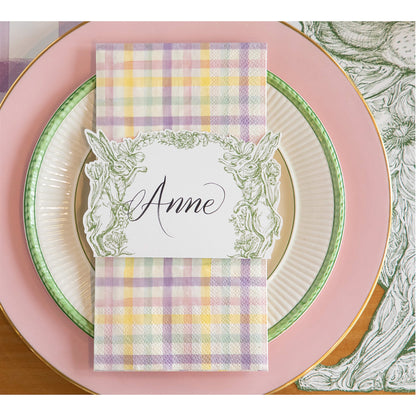 Paper Guest Napkins - Spring Plaid