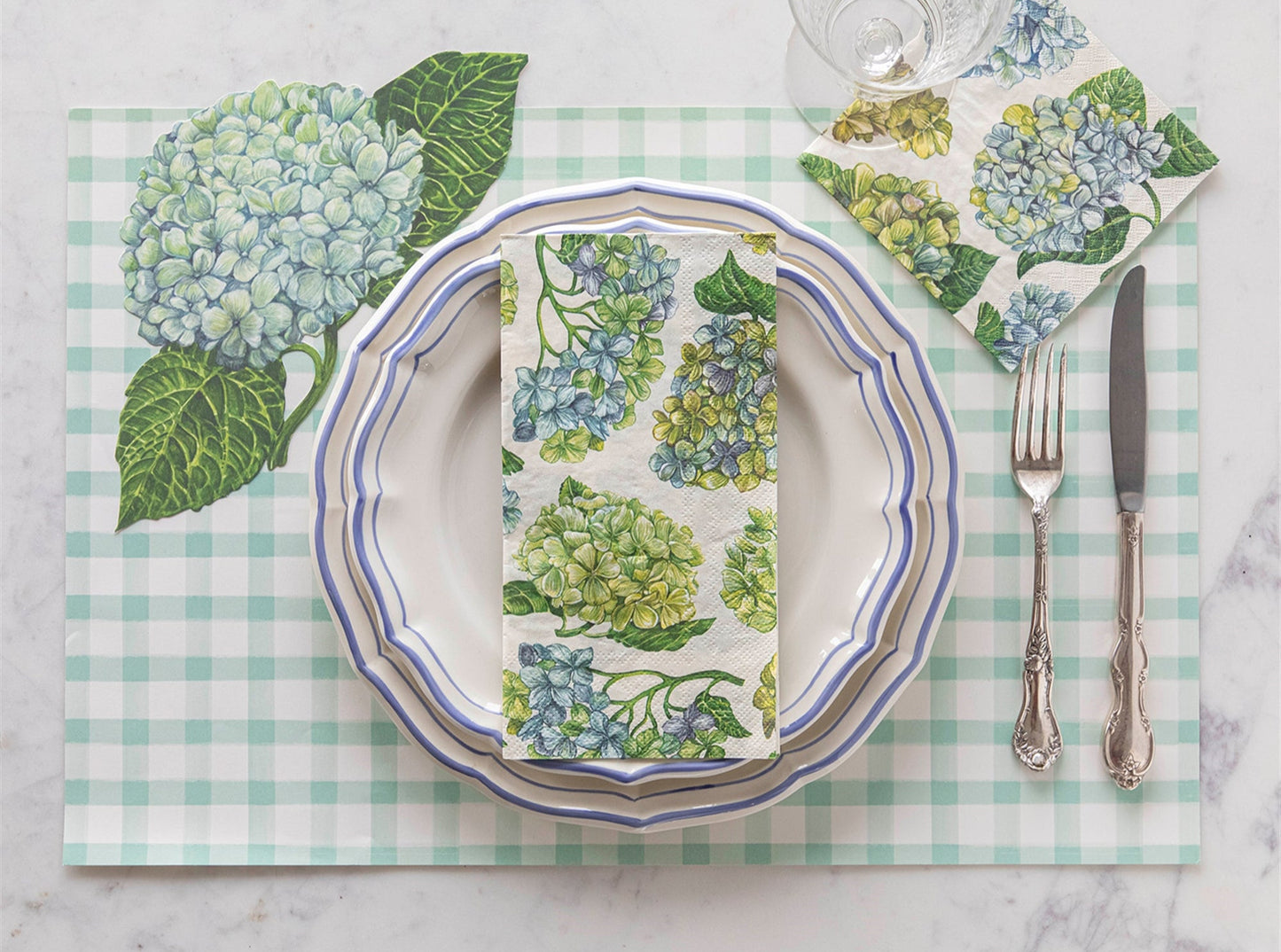 Paper Guest Napkins - Hydrangea