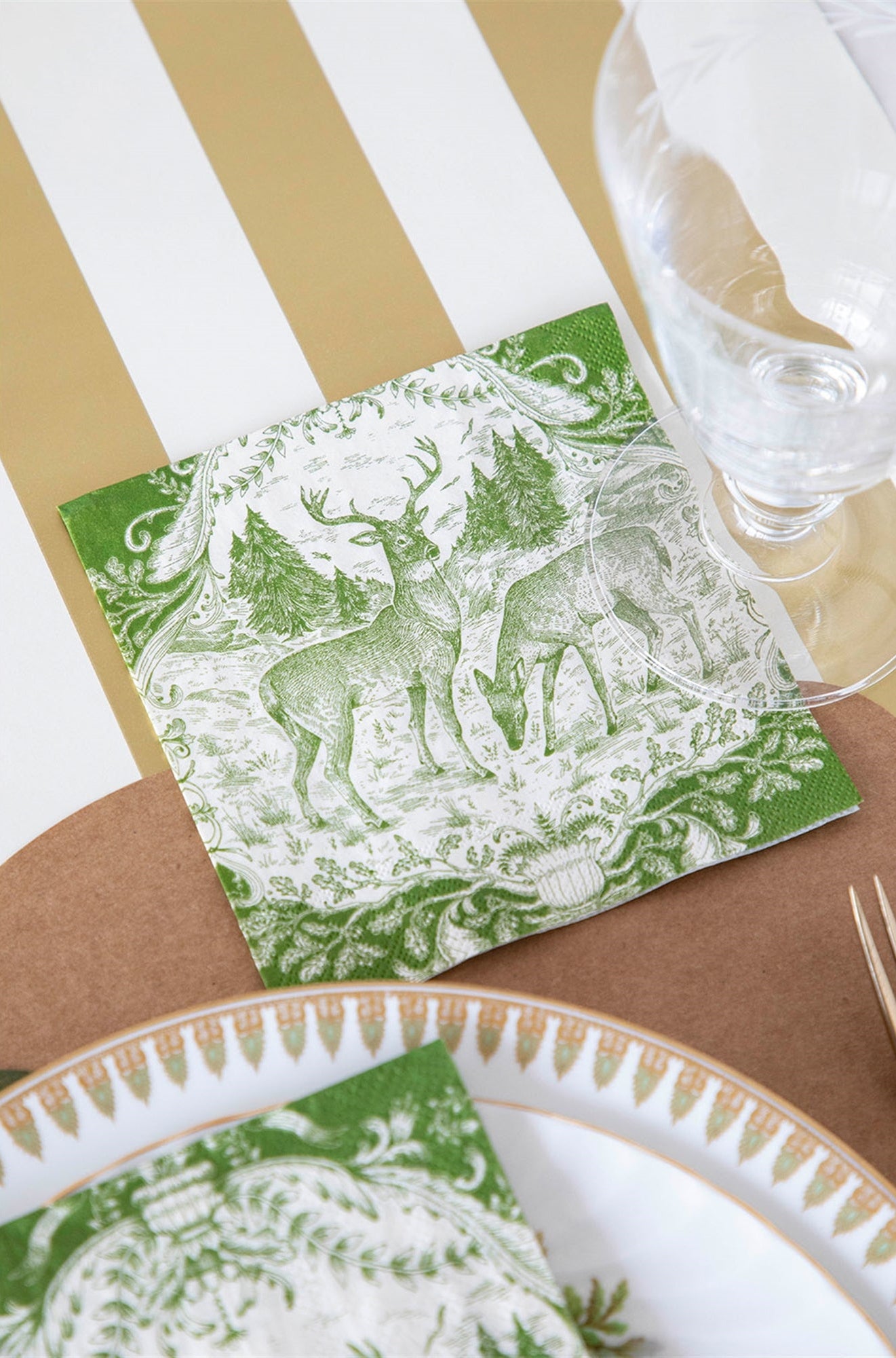 Paper Cocktail Napkins - Fable Toile