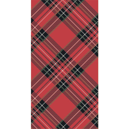 Paper Guest Napkins - Red Plaid