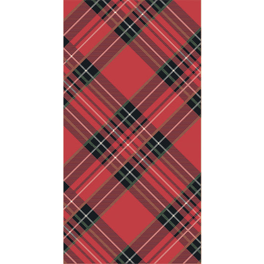 Paper Guest Napkins - Red Plaid