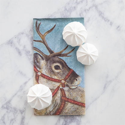 Paper Guest Napkins - Dashing Reindeer