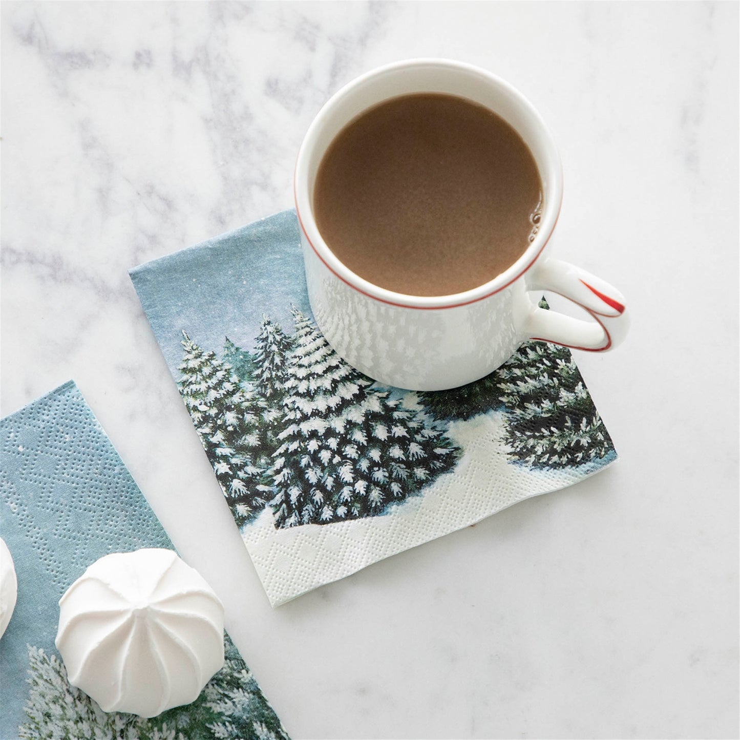 Paper Cocktail Napkins - Evergreen Forest