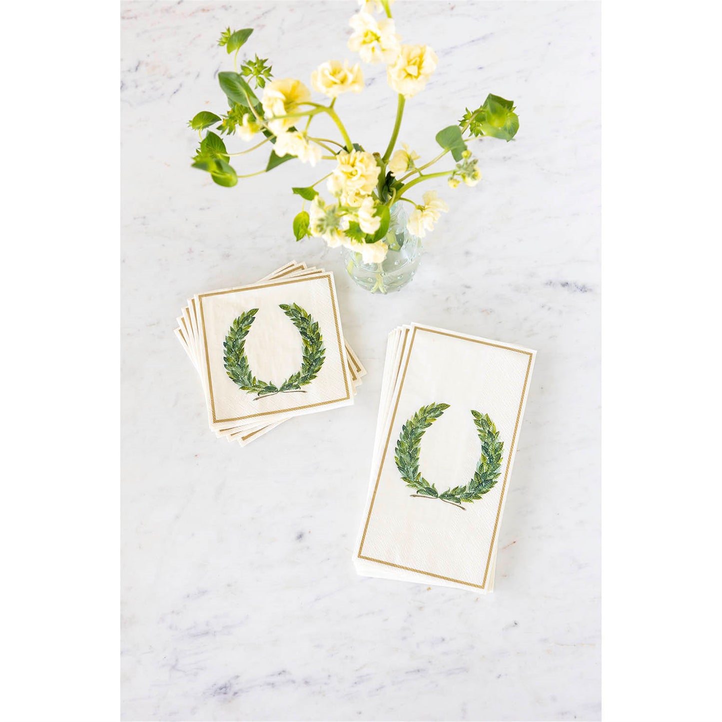Paper Guest Napkins - Laurel Wreath