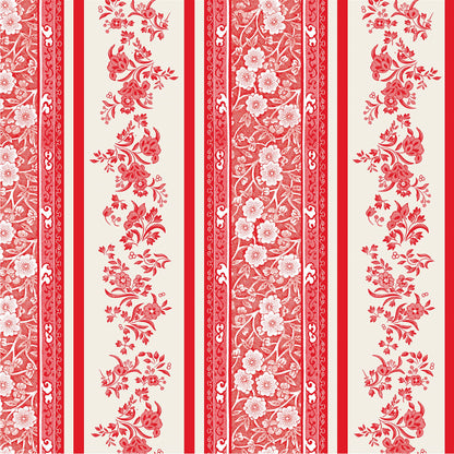 Paper Cocktail Napkins - Red Burleigh Stripe
