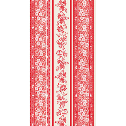 Paper Guest Napkins - Red Burleigh Stripe