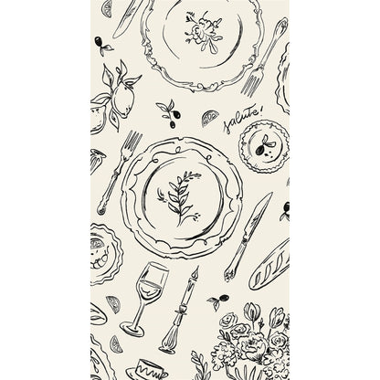 Paper Guest Napkins - Dinner Party