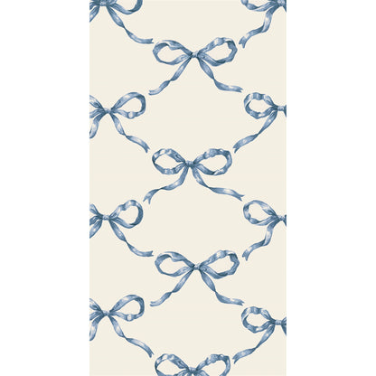 Paper Guest Napkins - Heirloom Blue Bow