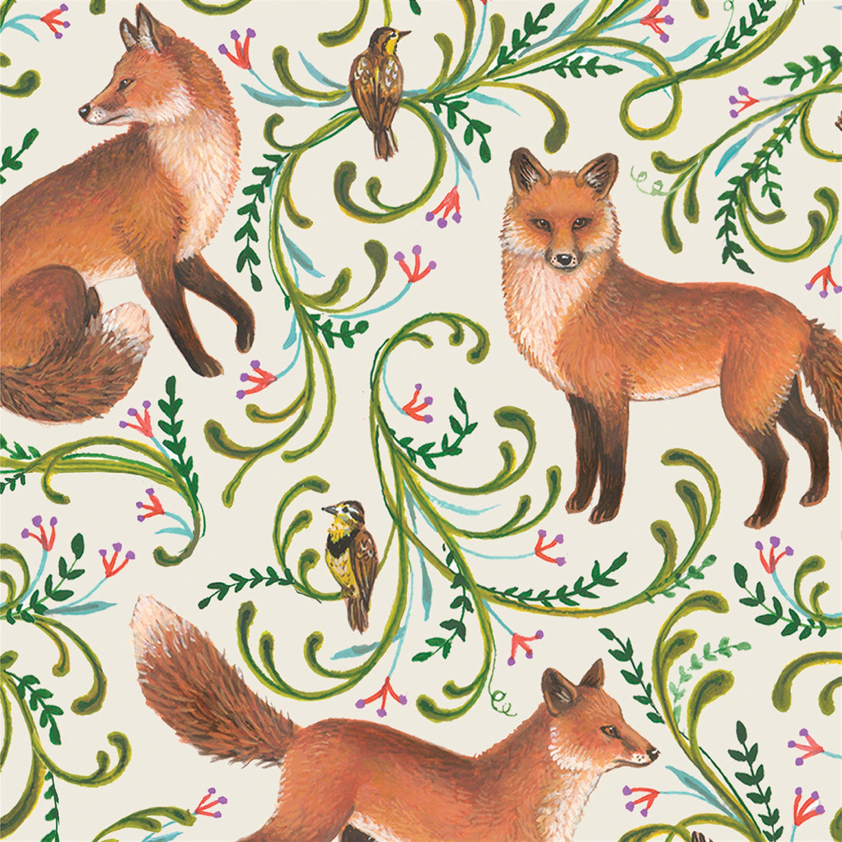 Paper Cocktail Napkins - Fanciful Fox