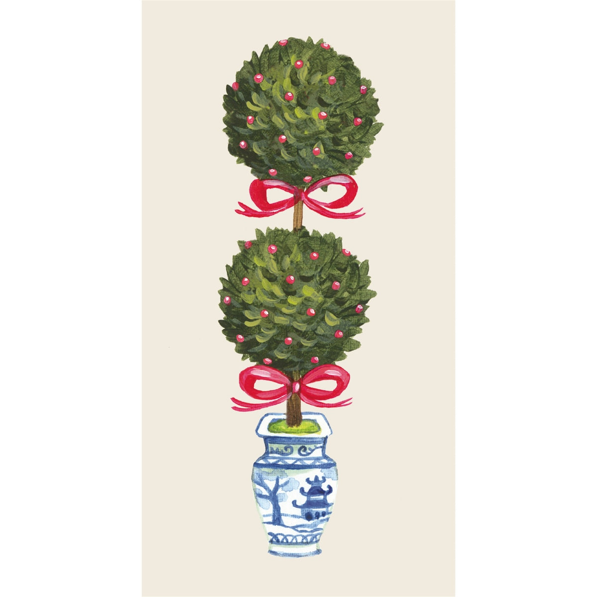 Paper Guest Napkins - Holiday Topiary