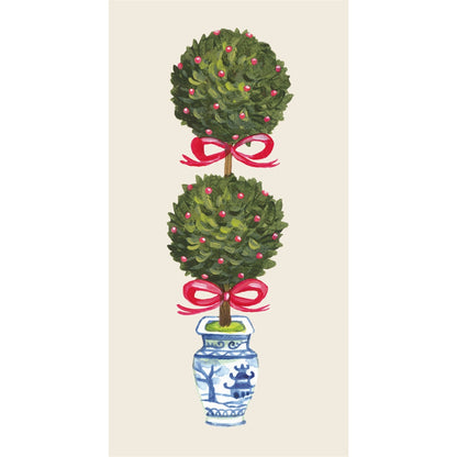 Paper Guest Napkins - Holiday Topiary