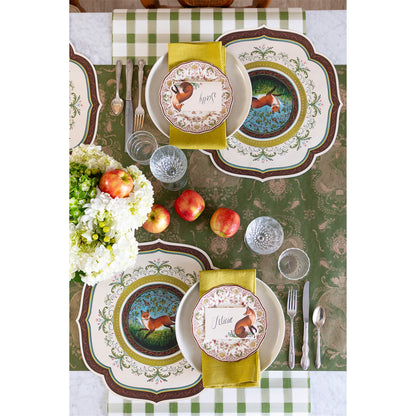 Paper Placemats - Fanciful Fox China (die-cut)
