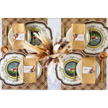 Paper Placemats - Fanciful Fox China (die-cut)