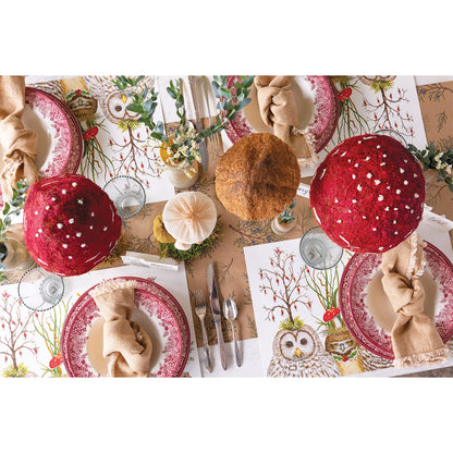 Paper Placemats - Festive Little Owls
