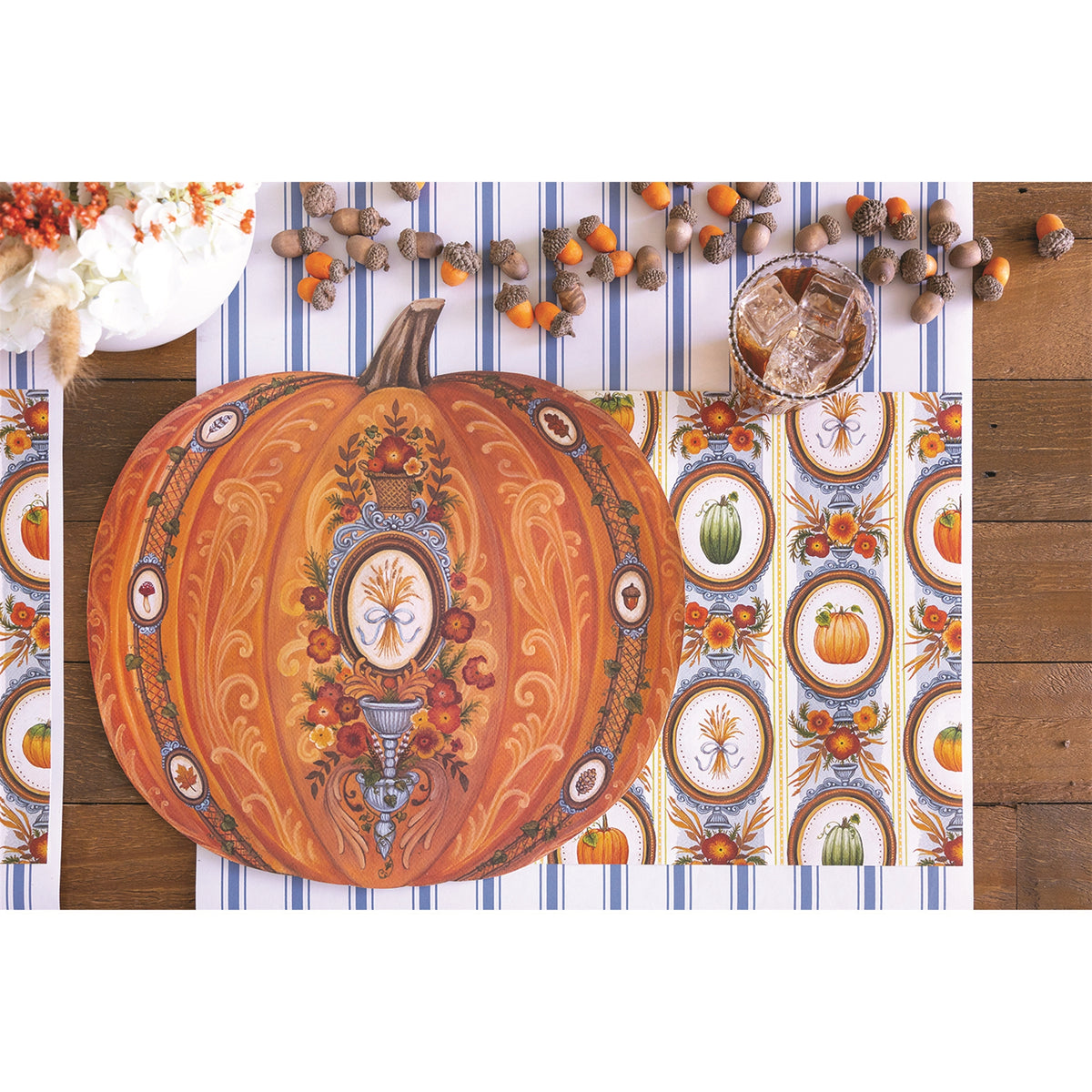 Paper Placemats - Antique Pumpkin (die-cut)