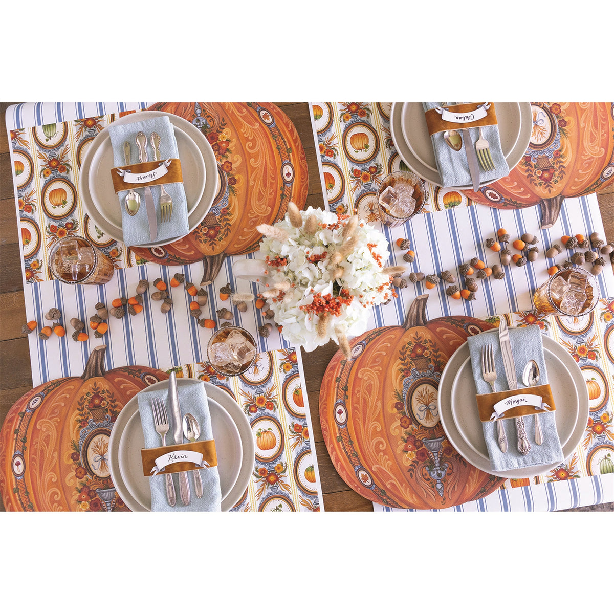 Paper Placemats - Antique Pumpkin (die-cut)