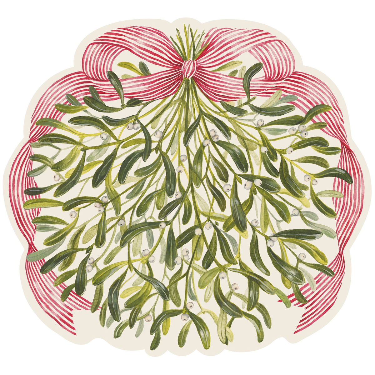Paper Placemats - Mistletoe (die-cut)