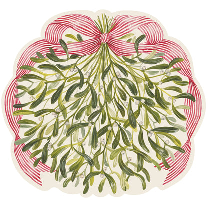 Paper Placemats - Mistletoe (die-cut)