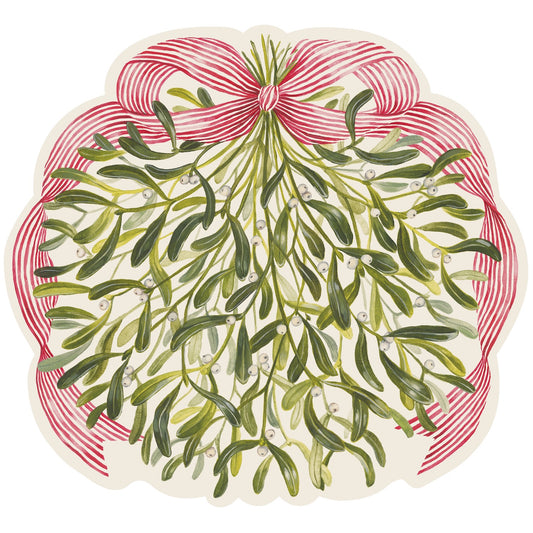 Paper Placemats - Mistletoe (die-cut)