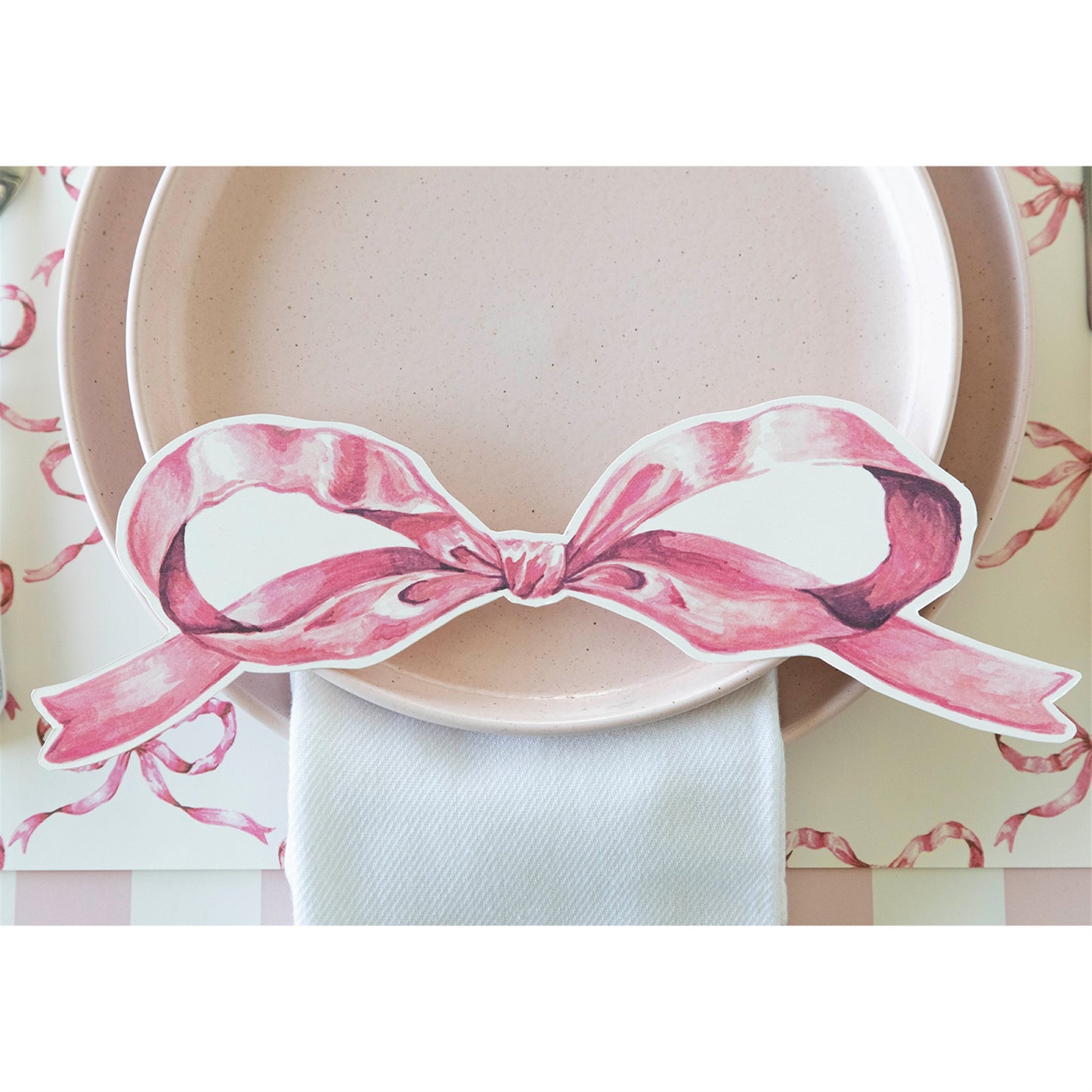 Table Accents - Pink Bow (pack of 12)
