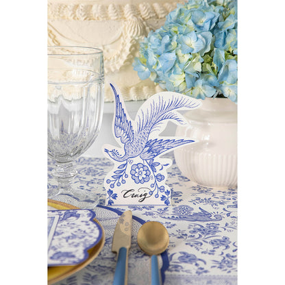 Place Cards - Asiatic Pheasants Blue (pack of 12)