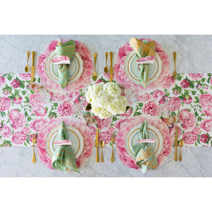 Paper Runner - Peonies in Bloom