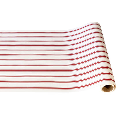 Paper Runner - Linen Stripe Red