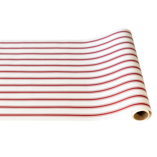 Paper Runner - Linen Stripe Red
