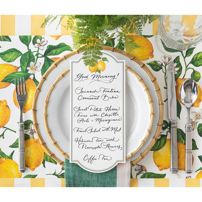 Table Cards - Lemon (pack of 12)