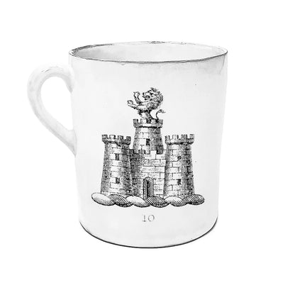 Illustrated Mug with Handle - Lion Chateau Noir Large