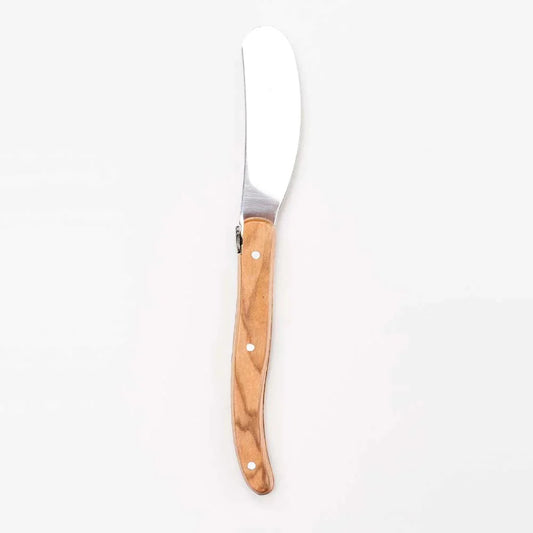 Laguiole Cheese Utensil - Olivewood (Mini Spreader)