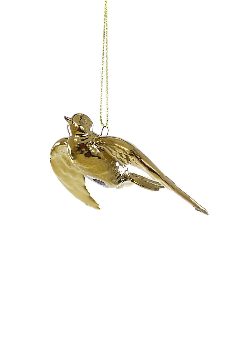 Ornament - Golden Swallow