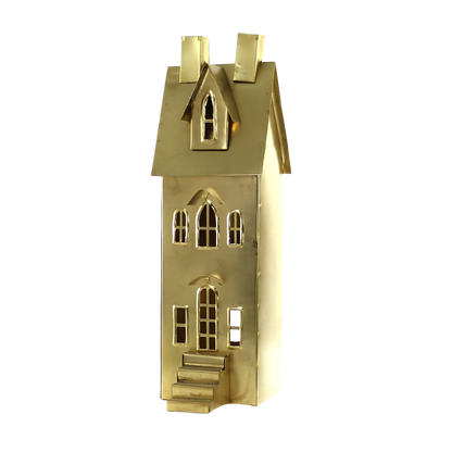 Brass Suburban Double Chimney Townhouse