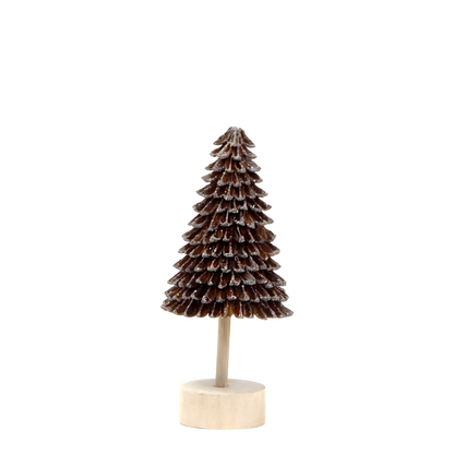 Tree - Banaba Cone Natural 9" with Wood Base