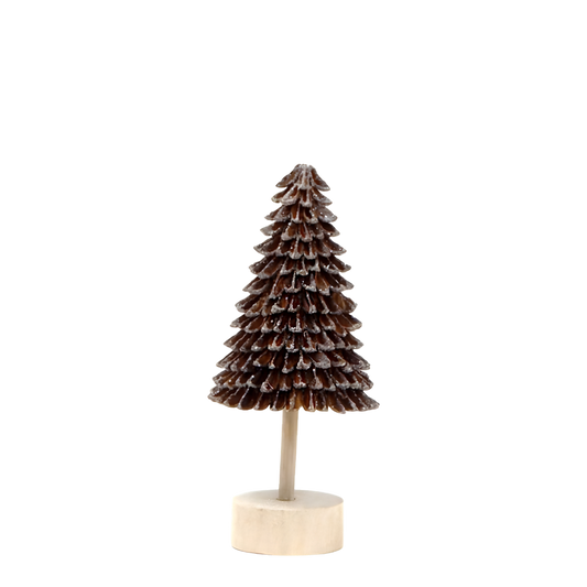 Tree - Banaba Cone Natural 9" with Wood Base