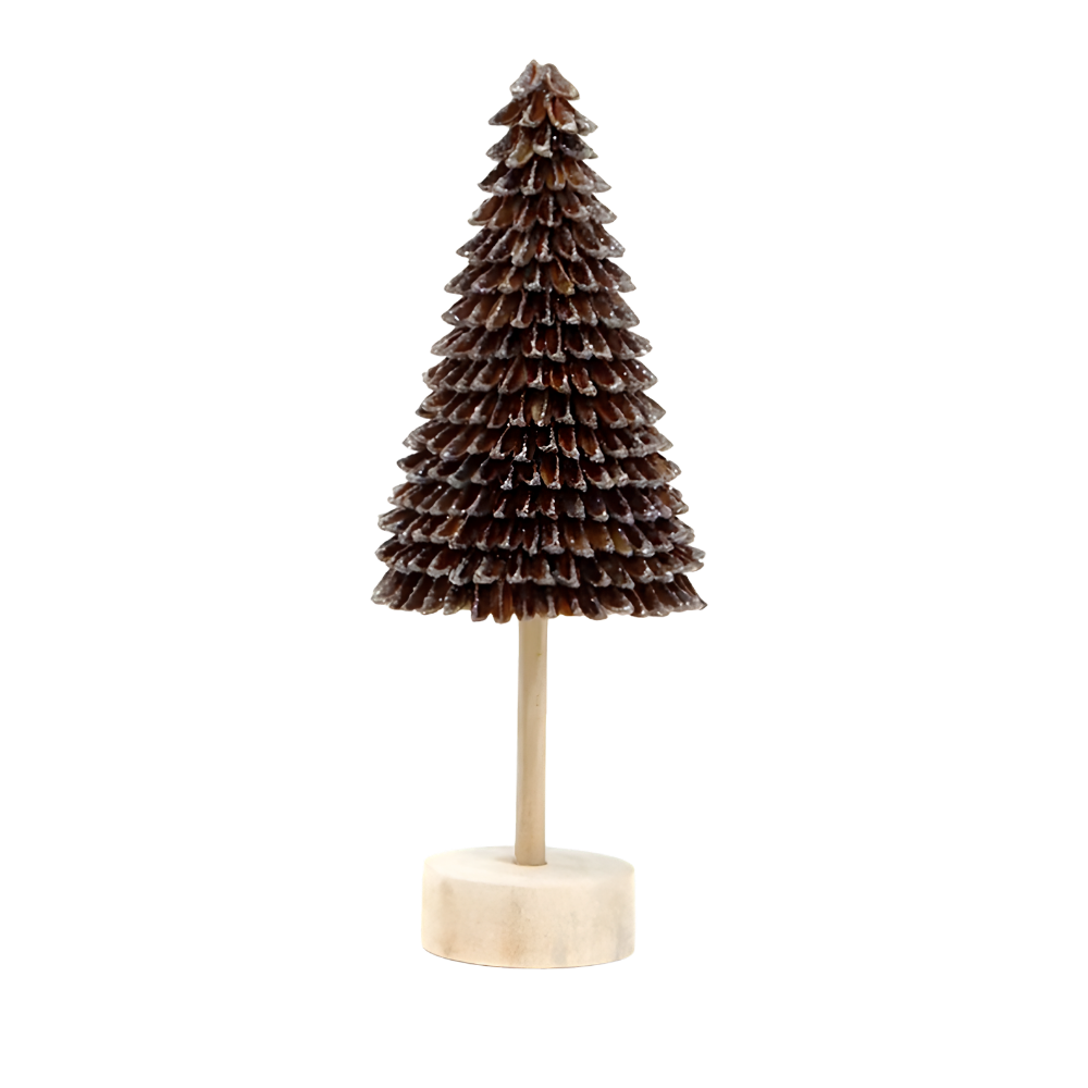 Tree - Banaba Cone Natural 12" with Wood Base