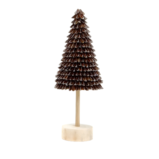 Tree - Banaba Cone Natural 12" with Wood Base