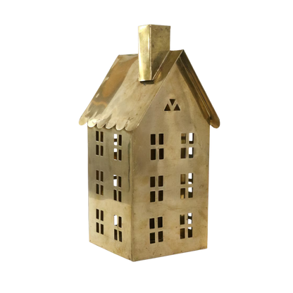 Brass Scalloped Roof House
