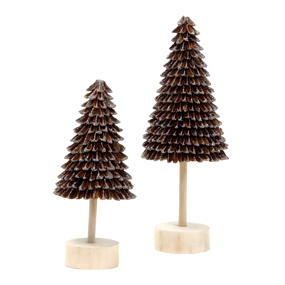Tree - Banaba Cone Natural 9" with Wood Base