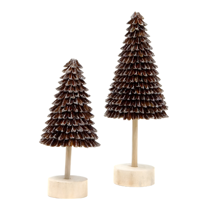 Tree - Banaba Cone Natural 9" with Wood Base