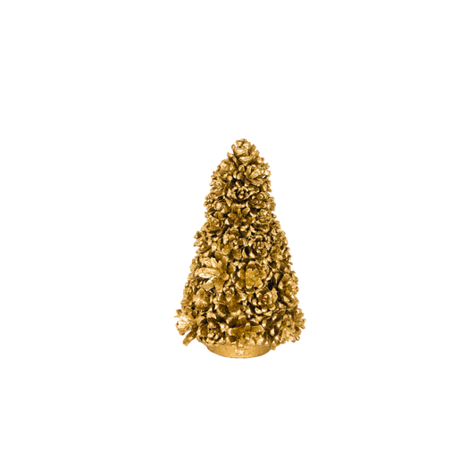 Tree - Pine Cone Gold 6"