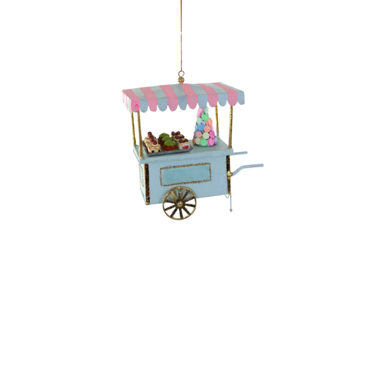 Ornament - Patisserie Cart Blue